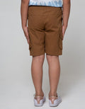 Little M Short Pants Woven Rib Cargo Patch Tiger