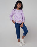 Little M Long Sleeve Shirt Woven Kerah Kelinci
