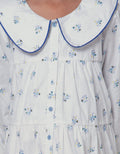 Little M Long Sleeve Shirt Floral Printed Stacked Collar Blouse