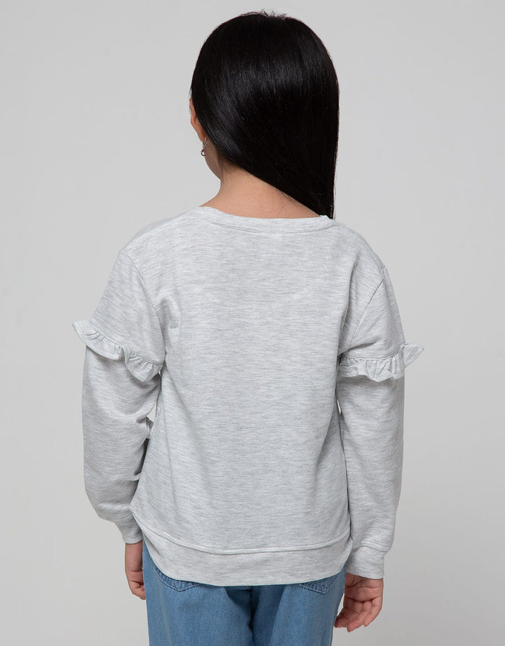 Little M Sweatshirt Rainbow Girl Have Super Power