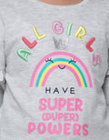 Little M Sweatshirt Rainbow Girl Have Super Power
