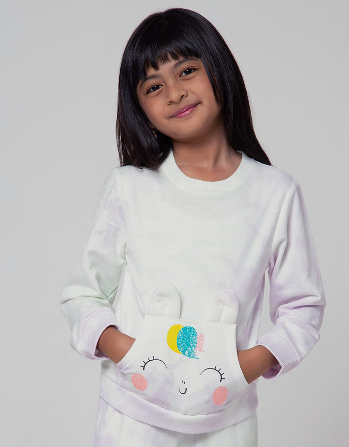Little M Sweatshirt Tiedye Unicorn
