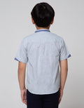Little M Short Sleeve Shirt Koko Casual Texture Ballad Hi