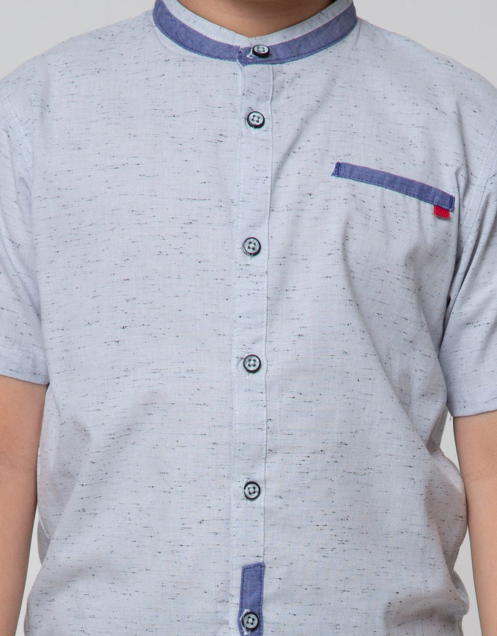 Little M Short Sleeve Shirt Koko Casual Texture Ballad Hi