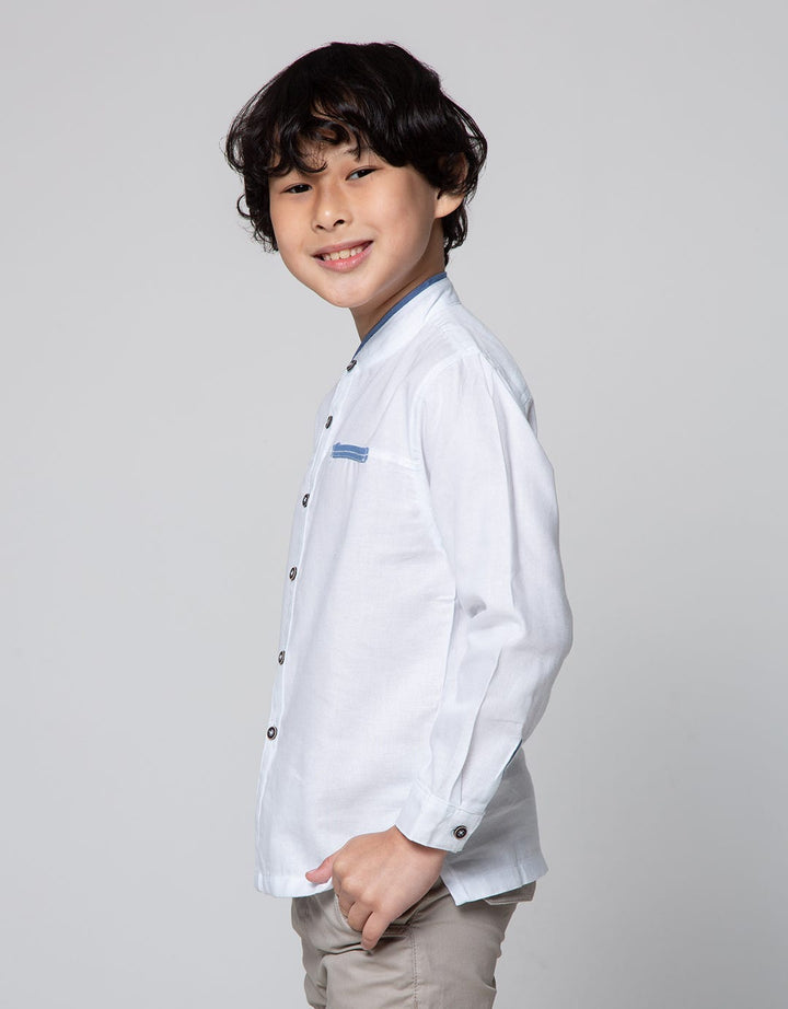 Little M Long Sleeve Shirt Koko Casual Pique