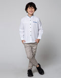 Little M Long Sleeve Shirt Koko Casual Pique