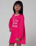 Little M Long Sleeve Midi Dress Cut N Sewn Follow Your Dream