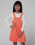 Little M Long Sleeve Midi Dress Overall Cat Inner