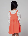 Little M Long Sleeve Midi Dress Overall Cat Inner