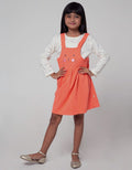 Little M Long Sleeve Midi Dress Overall Cat Inner