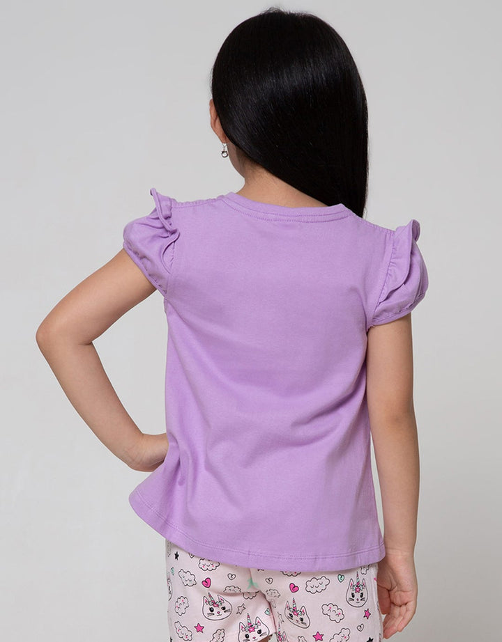 Little M Top - Bottom Set T-Shirt N Short Cat