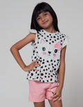Little M Top - Bottom Set T-Shirt N Short Animal Print