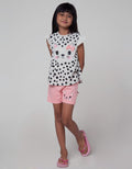 Little M Top - Bottom Set T-Shirt N Short Animal Print