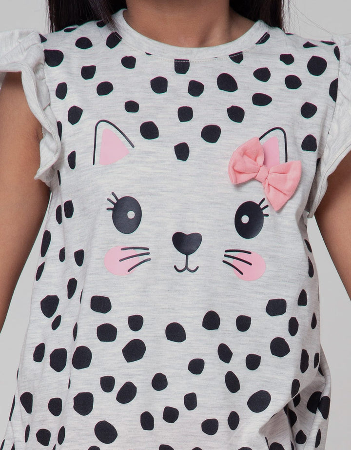 Little M Top - Bottom Set T-Shirt N Short Animal Print