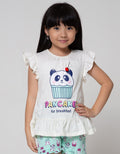 Little M Top - Bottom Set T-Shirt And Short Pandacake