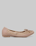 Peter Keiza Studded With Ribbon Flatshoes