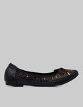 Peter Keiza Studded With Ribbon Flatshoes