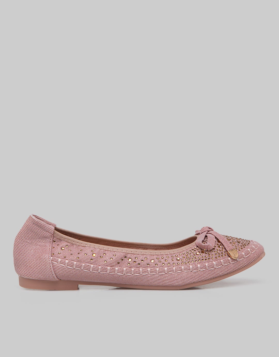 Peter Keiza Studded With Ribbon Flatshoes