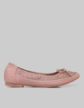 Peter Keiza Studded With Ribbon Flatshoes