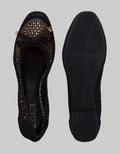 Peter Keiza Studded With Ribbon Flatshoes