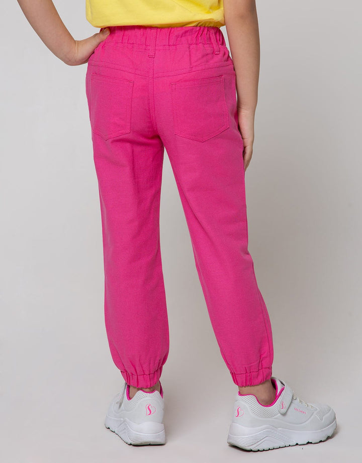 Little M Jogger Woven Bordir Kelinci