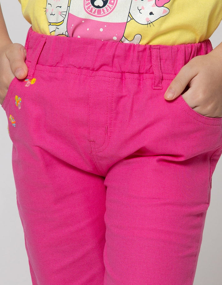 Little M Jogger Woven Bordir Kelinci