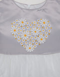 Kidz Too Short Sleeve Midi Dress Daisies Love