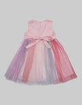 Kidz Too Short Sleeve Midi Dress Dada Sequin With Tile Rainbow