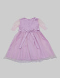 Kidz Too Short Sleeve Midi Dress Chest Sequins Rubber Hands