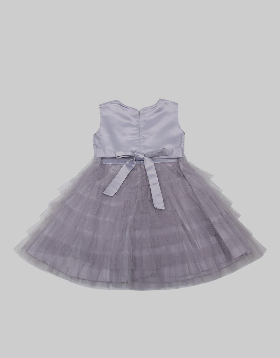Kidz Too Short Sleeve Midi Dress Susun Dada Brokat Timbul