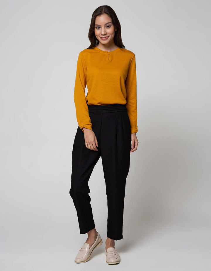 Connexion Long Pants Poly Elastic With Rimple On Waist