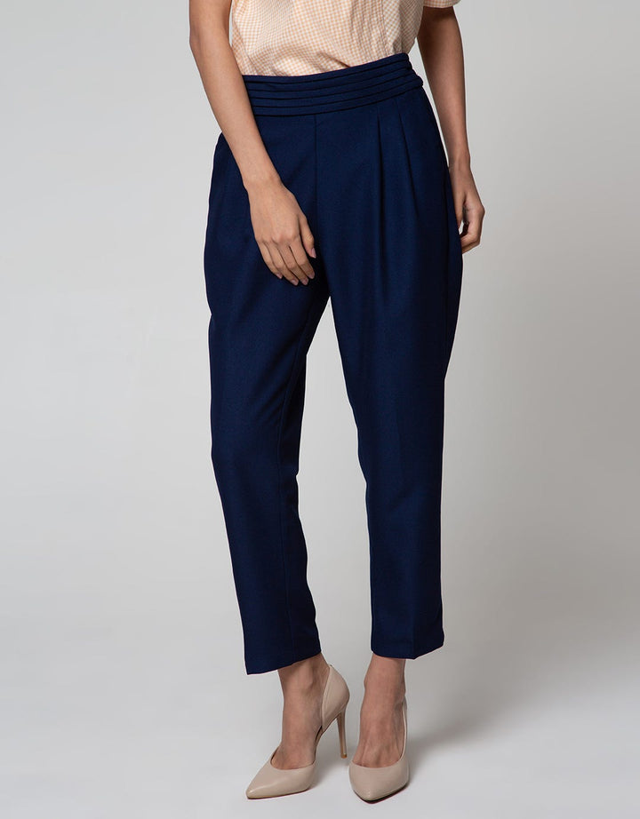 Connexion Long Pants Poly Elastic With Rimple On Waist