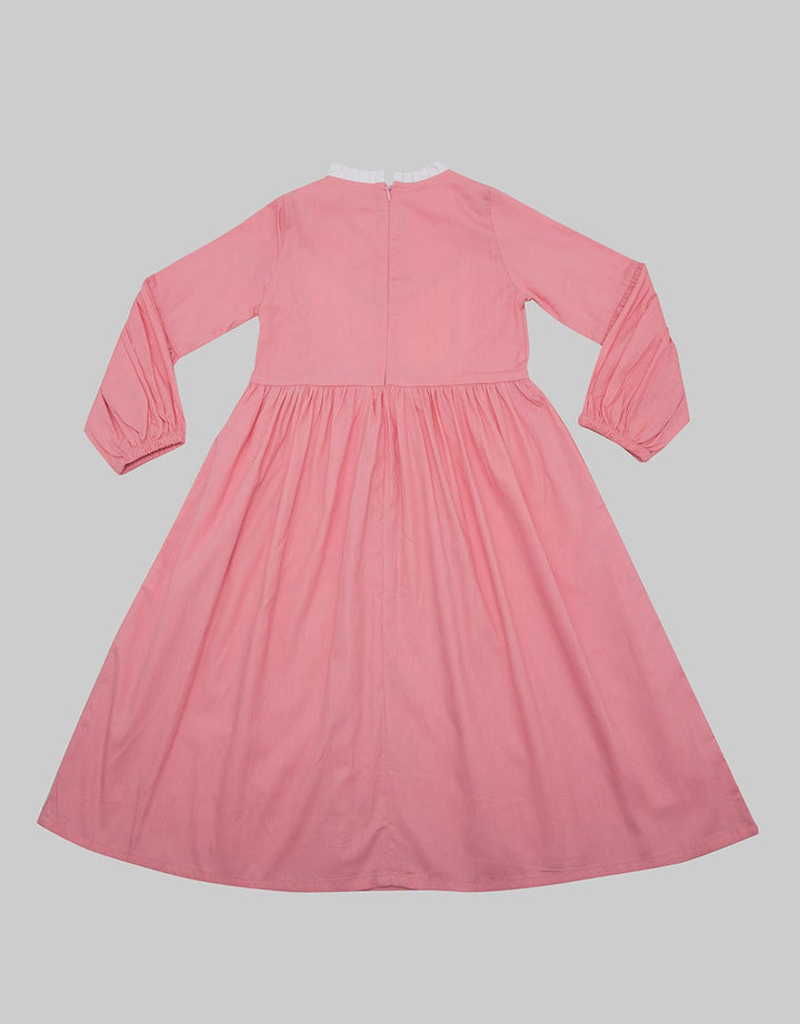 Kidz Too Long Sleeve Maxi Dress Modest Bordir