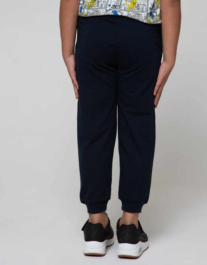 Little M Jogger Knit Terry Space Rocket