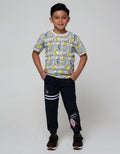 Little M Jogger Knit Terry Space Rocket