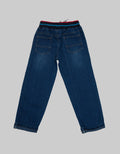 Little M Denim Pants Rib Non St Print Car