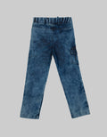 Little M Denim Pants Rib Non Tie Dyed