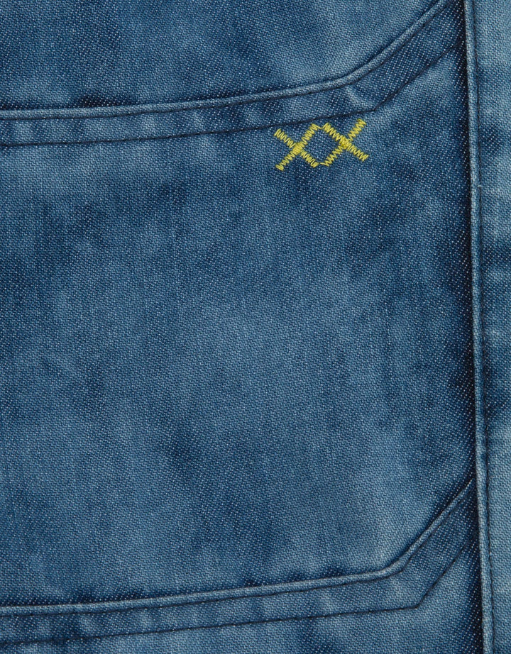 Little M Denim Pants Rib Non Tie Dyed