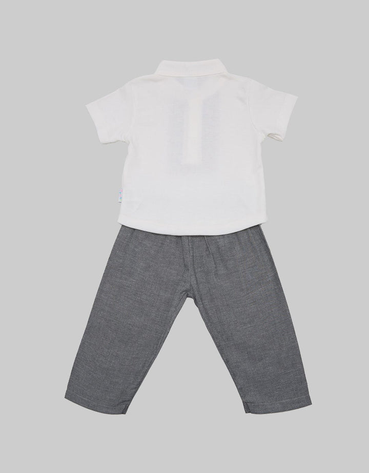 Pipiniko Top - Bottom Set Koko Embroidery Car 