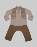 Pipiniko Top - Bottom Set Koko Woven Embroidered Vest