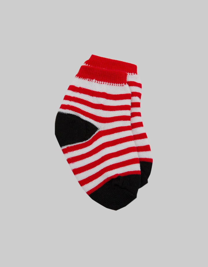 SOCKS STRIPE RED WHITE