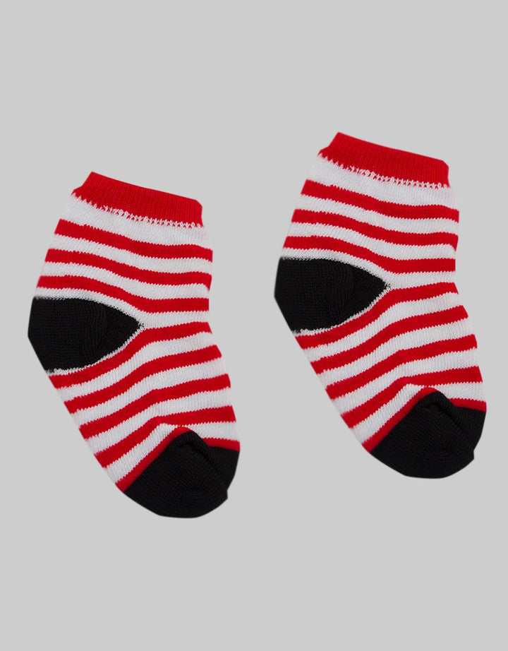SOCKS STRIPE RED WHITE