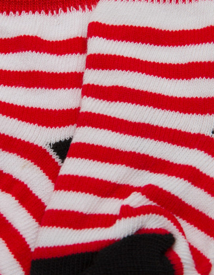 SOCKS STRIPE RED WHITE