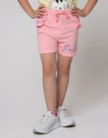 Little M Short Pants Ruffle Panda Embroidery Pockets