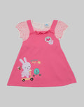 Pipiniko Short Sleeve Midi Dress Ovl Bunny