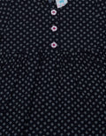 Pipiniko Short Sleeve Midi Dress Tunic Botton Front