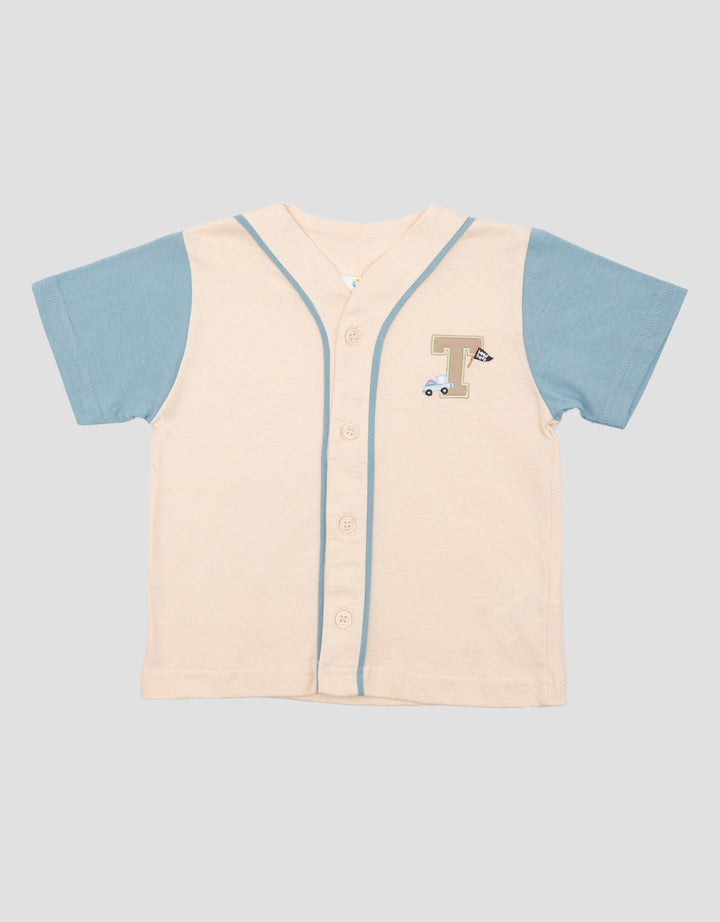Little M Jersey Baseball Embro Car Kaos Anak Bayi