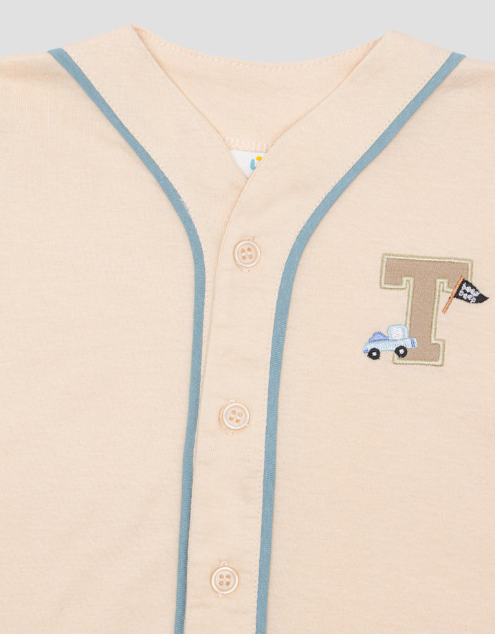 Little M Jersey Baseball Embro Car Kaos Anak Bayi