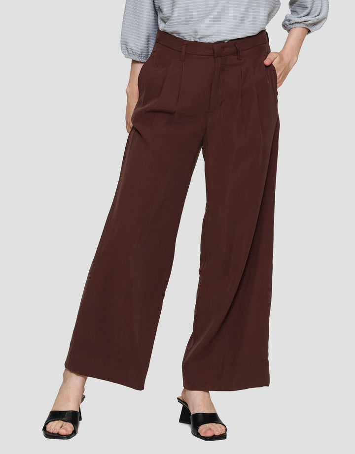 St. Yves Flowy Wide Cropped Waistless Celana Panjang Wanita