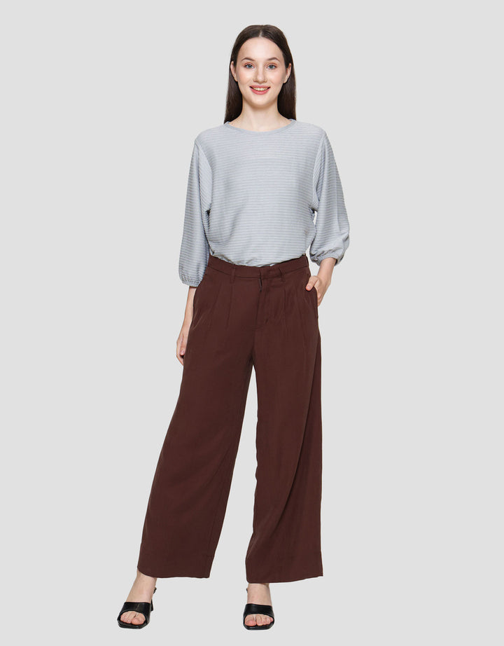 St. Yves Flowy Wide Cropped Waistless Celana Panjang Wanita